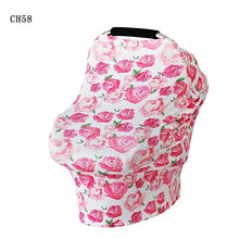 Load image into Gallery viewer, Baby Car Seat Cover Canopy Nursing Cover Breastfeeding Scarf