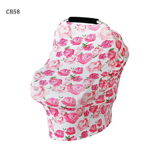 Baby Car Seat Cover Canopy Nursing Cover Breastfeeding Scarf