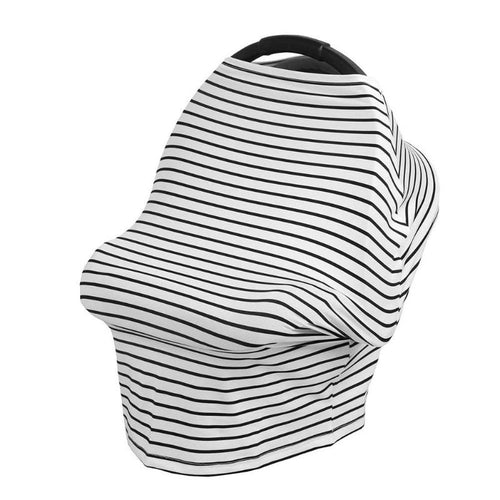 Breathable Nursing Cover Scarf Stripe Mum Breastfeeding Multi-Use Baby