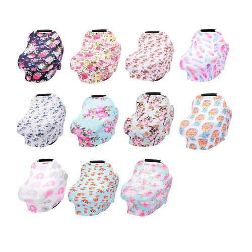 Baby Nursing Privacy Cover Infant Stroller Car Seat Scarf Soft Breastfeeding Covers