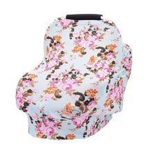 Load image into Gallery viewer, Flowers Printed Baby Nursing Privacy Cover Infant Stroller Car Seat Scarf Soft