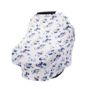 Flowers Printed Baby Nursing Privacy Cover Infant Stroller Car Seat Scarf Soft